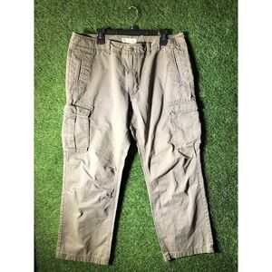 Gap Pants Men's 38x30 Green Original Cargo Straight Cotton Military Pockets VTG